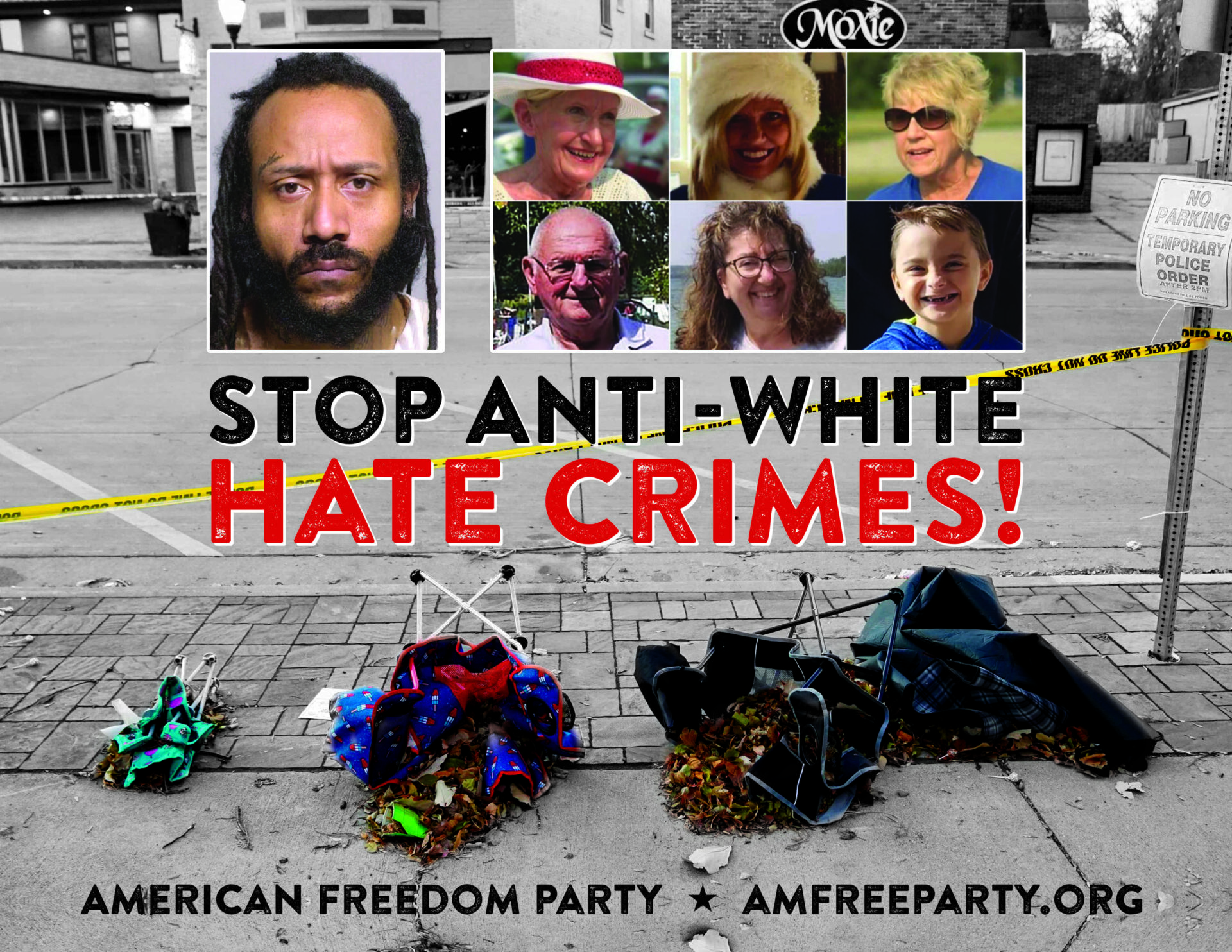 Stop Anti-White Hate Crimes POSTER 8.5x11