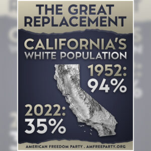 "The Great Replacement: California" Poster